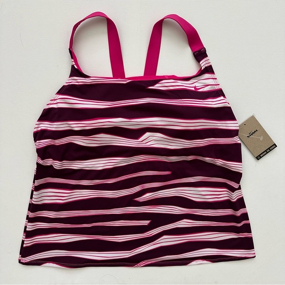 Nike Women’s Pink Tankini Top Size XXL - Picture 1 of 14